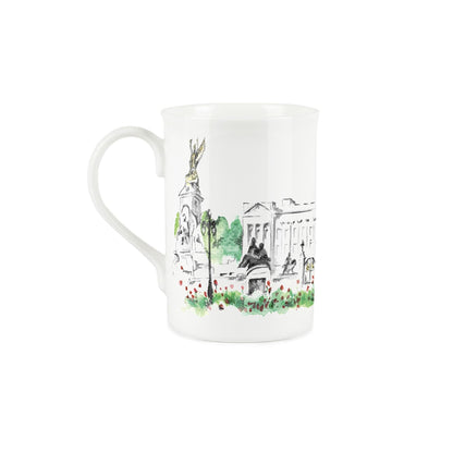 Buckingham Palace Mug & Coaster Gift Set by Rhiannon Chauncey