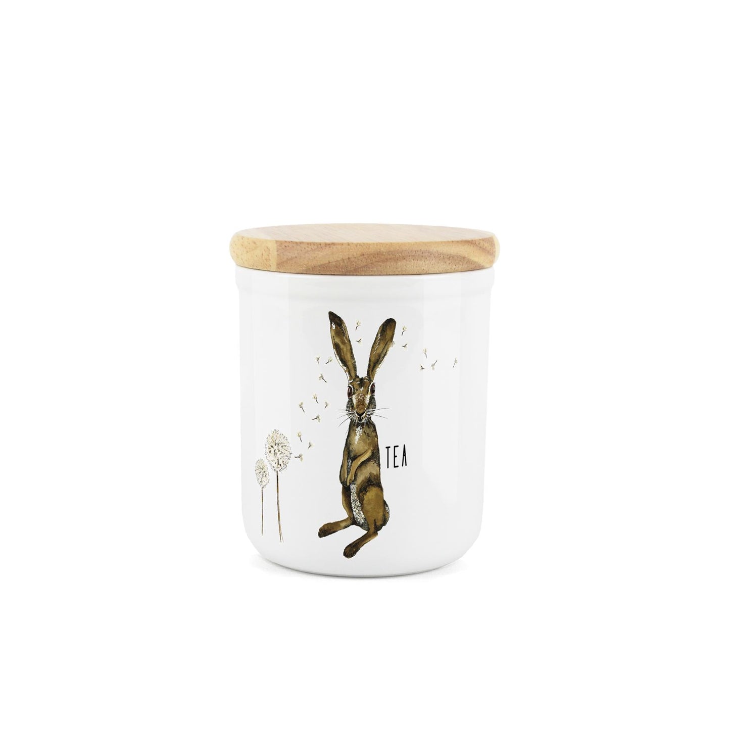 Hares & Dandelions Ceramic Canister