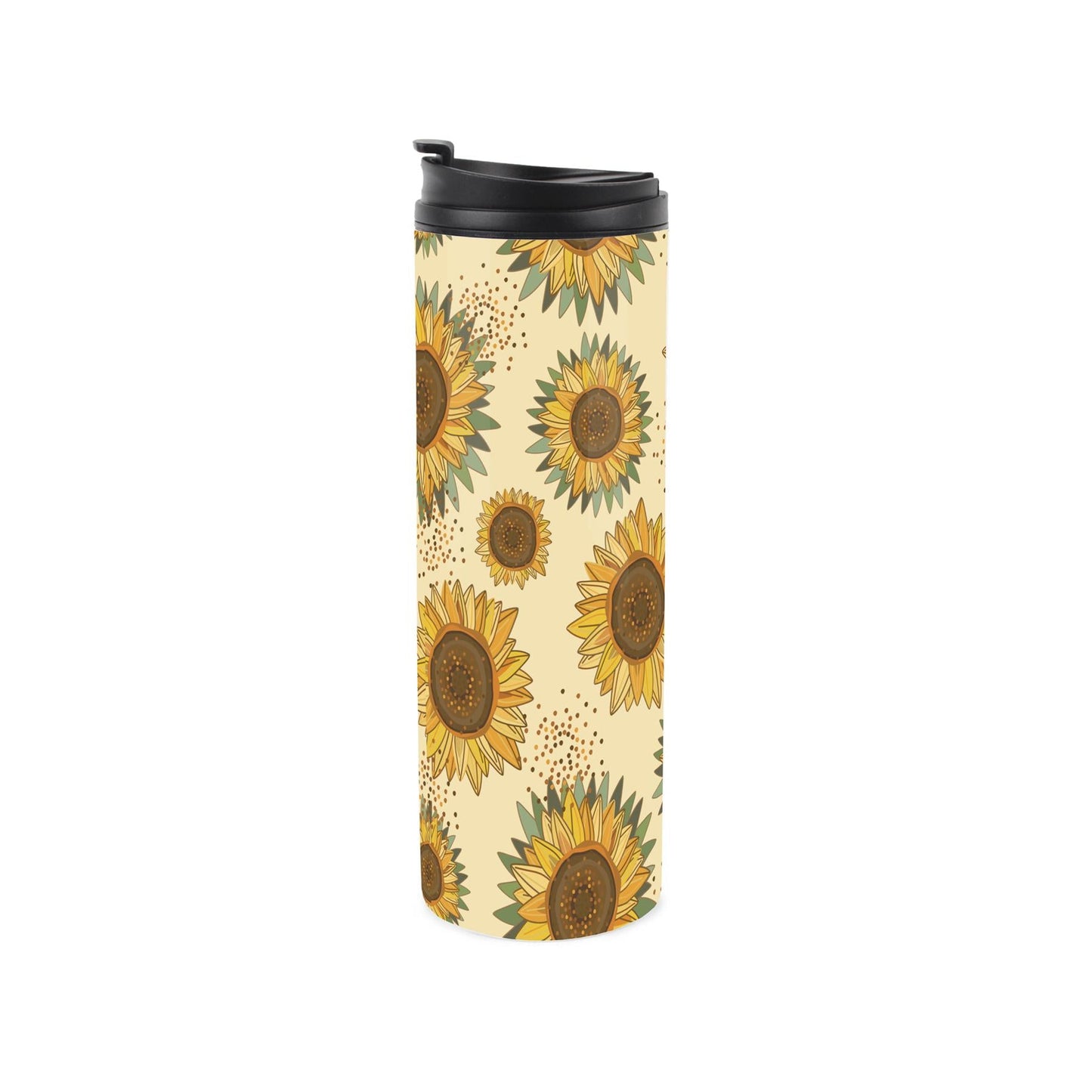 Yellow Sunflowers Stainless Steel Flask